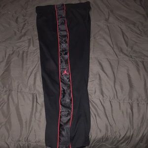 Jordan Logo Track Pants With Button Sides